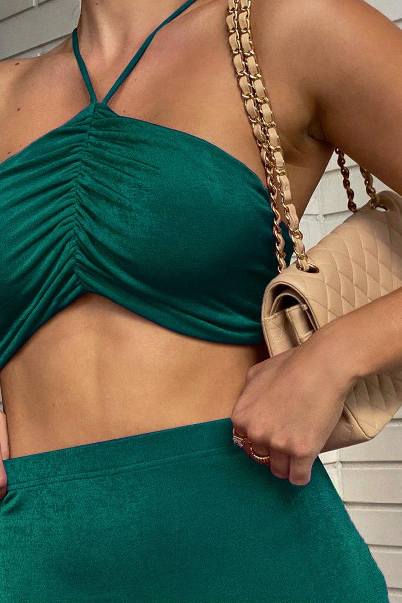 Desire Skirt - Emerald Green - JAUS