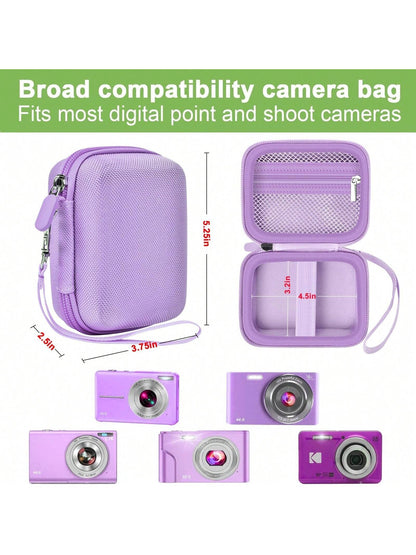 Digital Camera Case Compatible With VAHOIALD FHD 1080P/ For CAMKORY Digital Point And Shoot/For K-ODAK PIXPRO FZ45-BK 16MP Vlogging/For IWEUKJLO/For Nsoela, Holder For SD Card More- (Box Only)