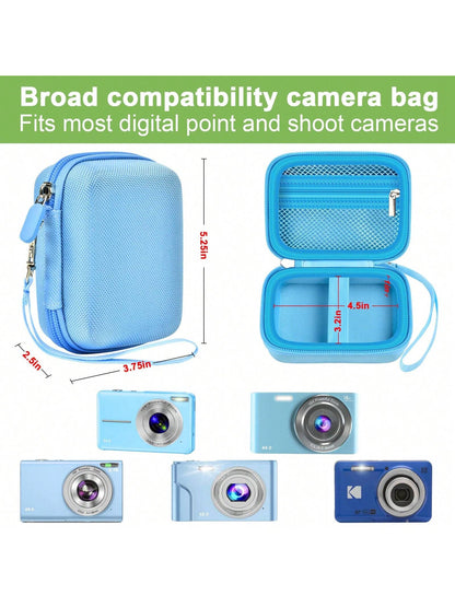 Digital Camera Case Compatible With VAHOIALD FHD 1080P/ For CAMKORY Digital Point And Shoot/For K-ODAK PIXPRO FZ45-BK 16MP Vlogging/For IWEUKJLO/For Nsoela, Holder For SD Card More- (Box Only)