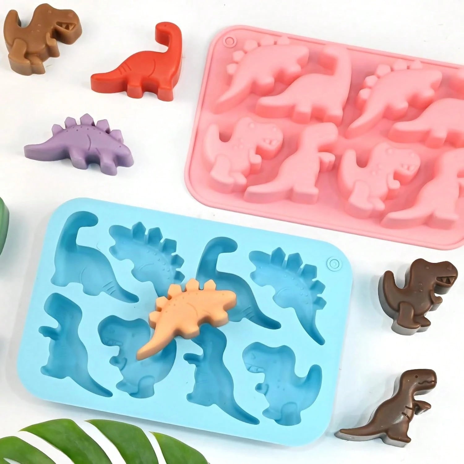 Dinosaur Silicone Mold With Dropper Tool, Suitable For Making Dinosaur Figures On Beach, Home Decor Dinosaur Figurines, Soap Making, Ideal For DIY Creation, Craft And Art Projects