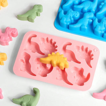 Dinosaur Silicone Mold With Dropper Tool, Suitable For Making Dinosaur Figures On Beach, Home Decor Dinosaur Figurines, Soap Making, Ideal For DIY Creation, Craft And Art Projects