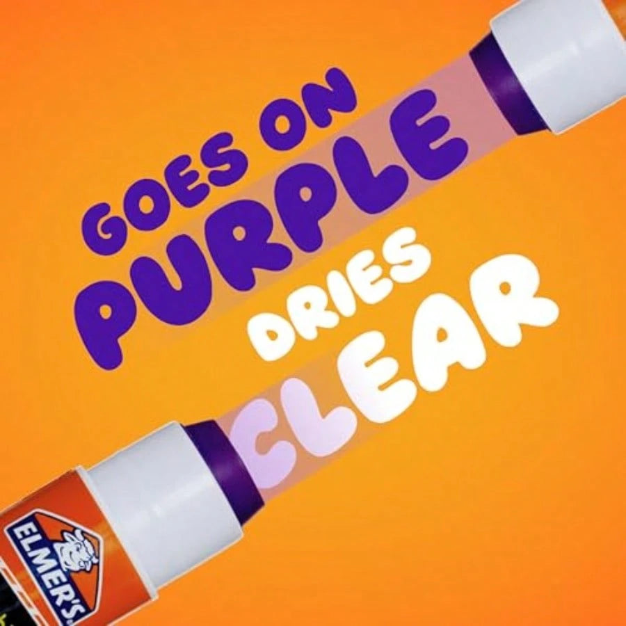 Disappearing Purple School Glue Sticks, Washable, 7 Grams, 30 Count- Posters, Back To School, Bulk Pack For Classrooms, #1 Teacher Brand