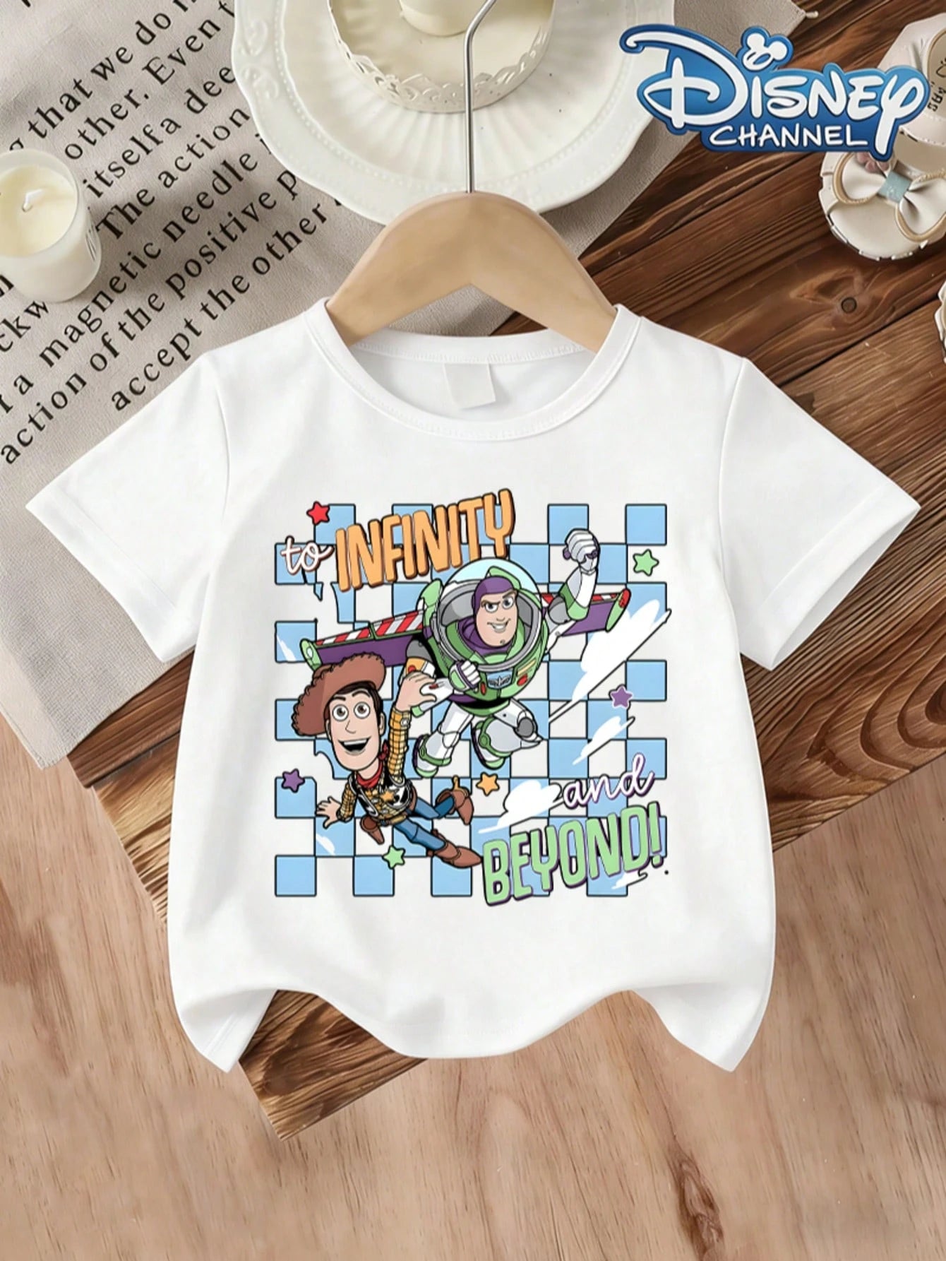 DisneyToy Story Woody Buzz Lightyear Toddler Boys' 2-Piece Outfit Set, Short Sleeve Graphic T-Shirt And Shorts For 6-36 Months,Soft CasualSummer Play