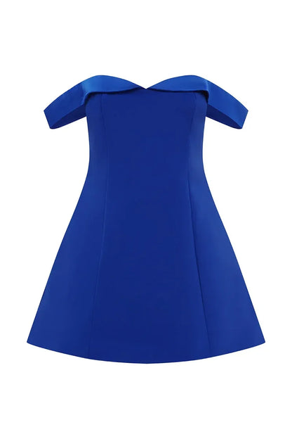 Ebony Mini Dress - Royal Blue