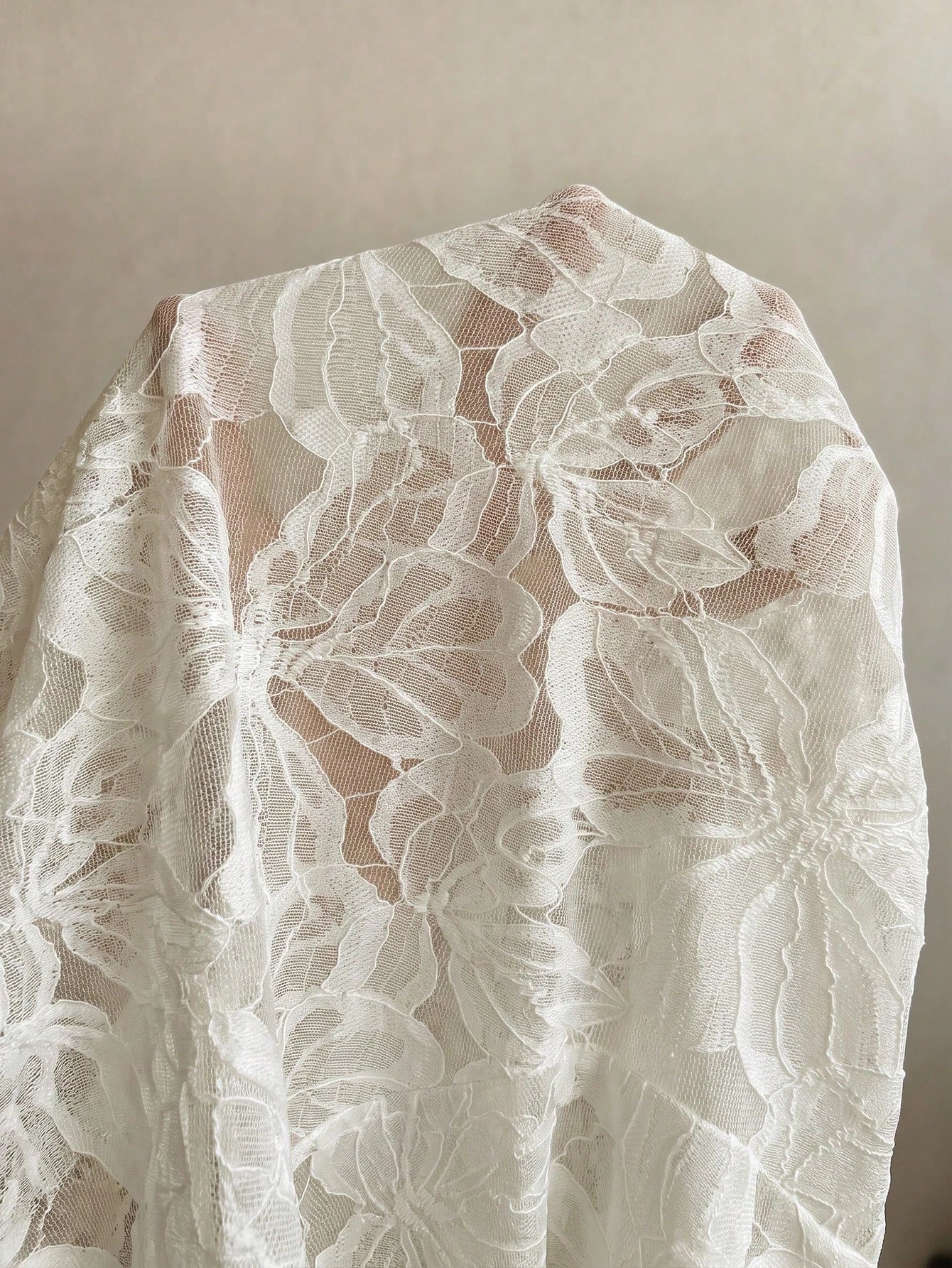 Elaquor Plus Size Summer Elegant Floral Lace T-Shirt