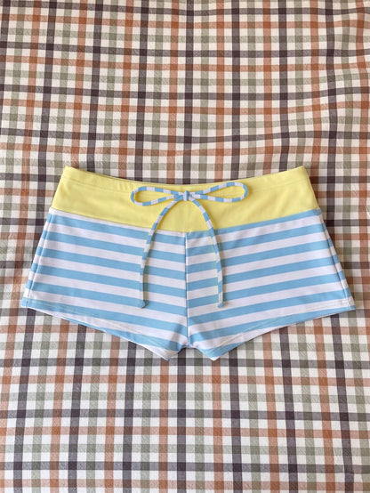 Elavelle Women's High Waist Bowknot Printed Bikini Bottom, Spring/Summer