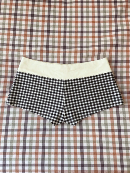Elavelle Women's Spring/Summer Random Print High Waist Bow Bikini Bottoms