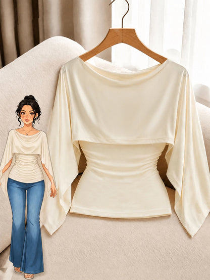 Elenzga Plus Size Elegant Luxury New Women Sleeveless Crew Neck Elastic Knit Top, Versatile Everyday Wear Crew Neck Elastic Knit Sweater T-Shirt