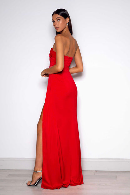 Elias Dress - Red - SHOPJAUS - JAUS
