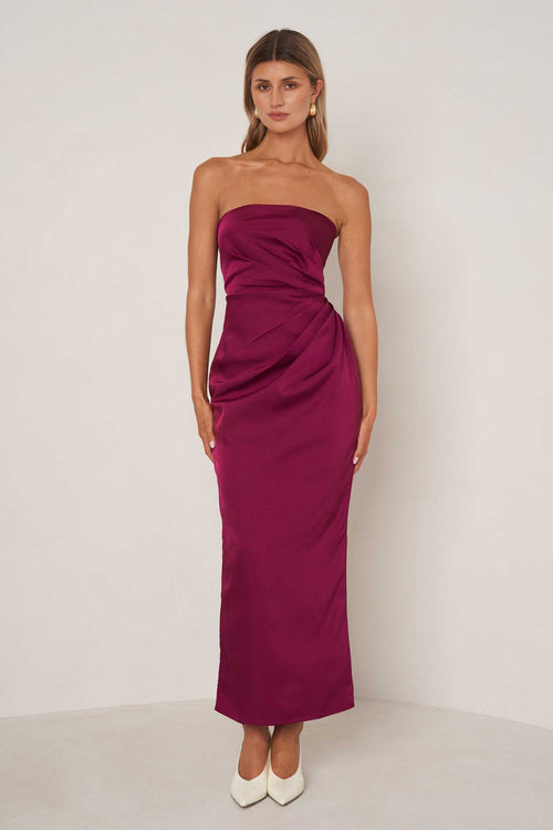 Eliza Dress - Plum - SHOPJAUS - JAUS