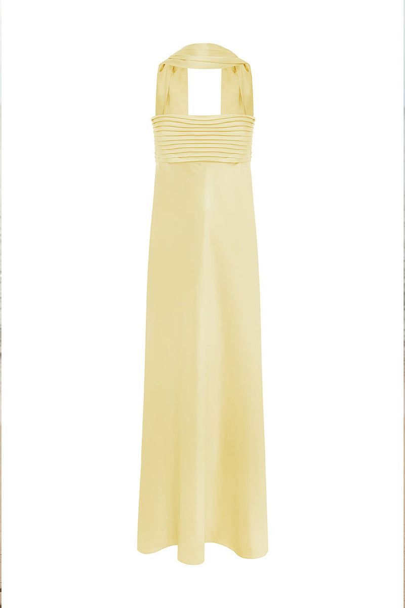 Elsa Maxi Dress - Lemon (PREORDER) - SHOPJAUS - JAUS