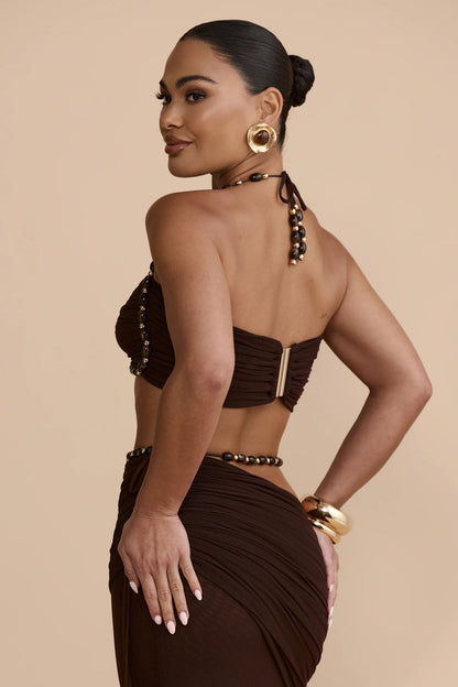 Emara Crop - Espresso Brown