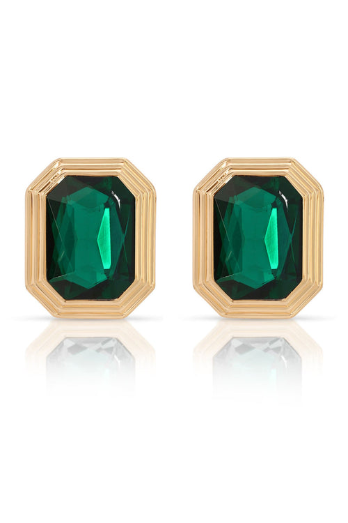 Emerald Deco Earrings - SHOPJAUS - JAUS