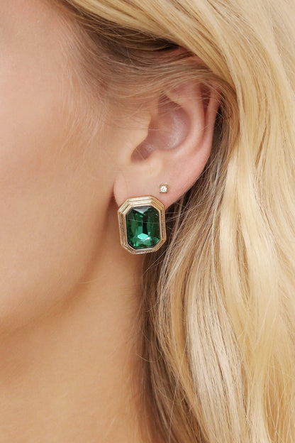 Emerald Deco Earrings - SHOPJAUS - JAUS