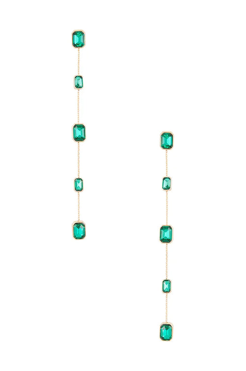 Emerald Drop Earrings - JAUS