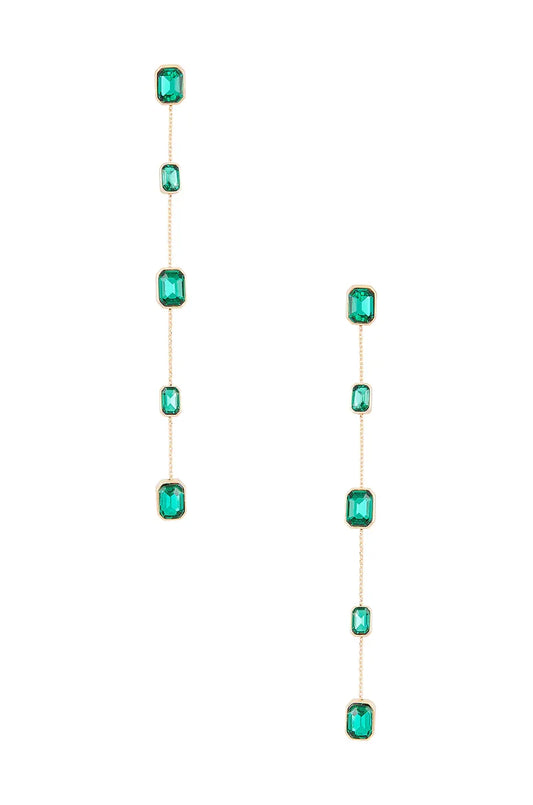Emerald Drop Earrings - JAUS