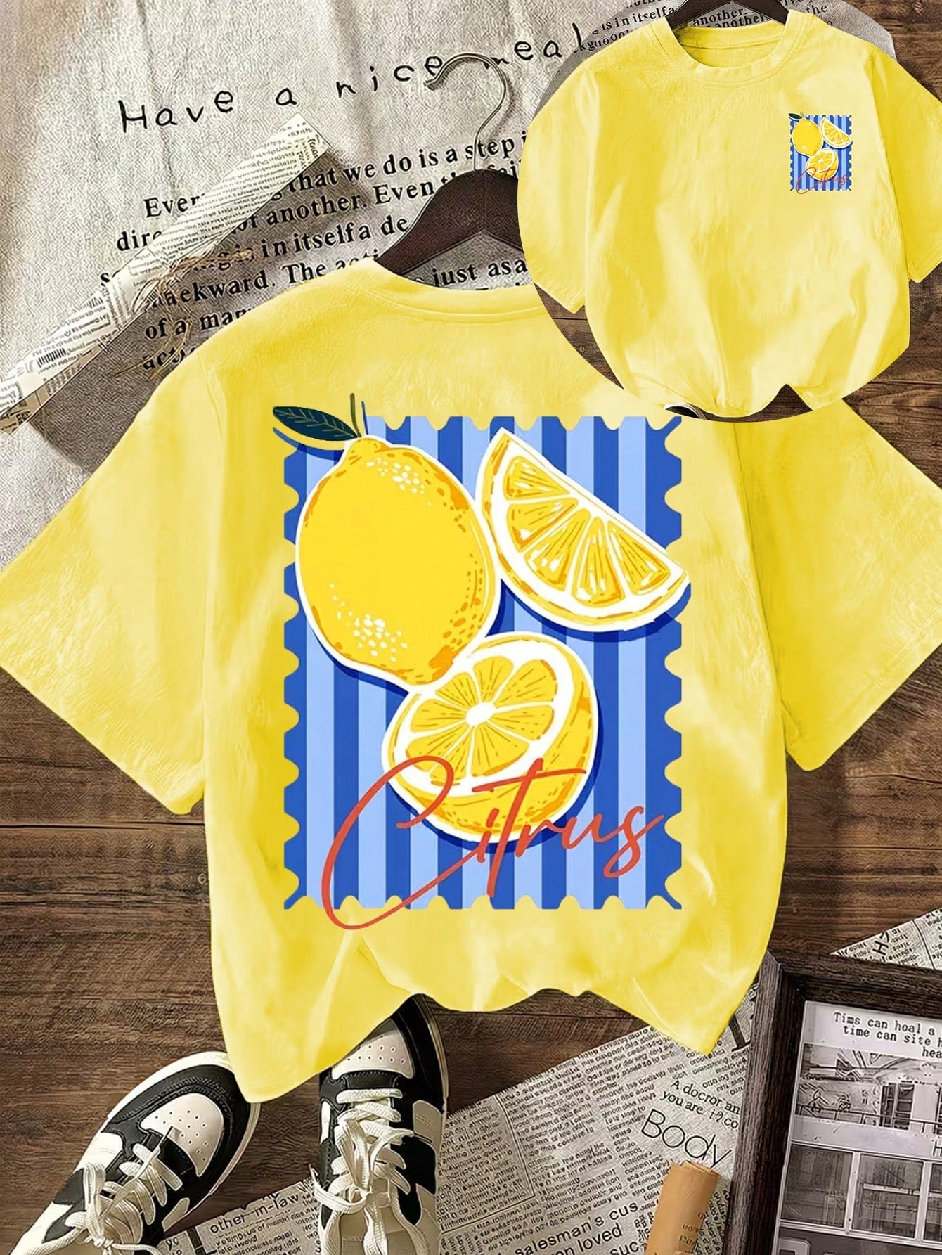 EMERY ROSE Cute Dachshund Graphic T-Shirt, Women Casual Round Neck Short Sleeve T-Shirt Summer