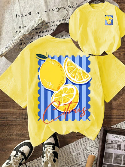 EMERY ROSE Cute Dachshund Graphic T-Shirt, Women Casual Round Neck Short Sleeve T-Shirt Summer
