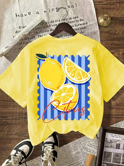 EMERY ROSE Cute Dachshund Graphic T-Shirt, Women Casual Round Neck Short Sleeve T-Shirt Summer