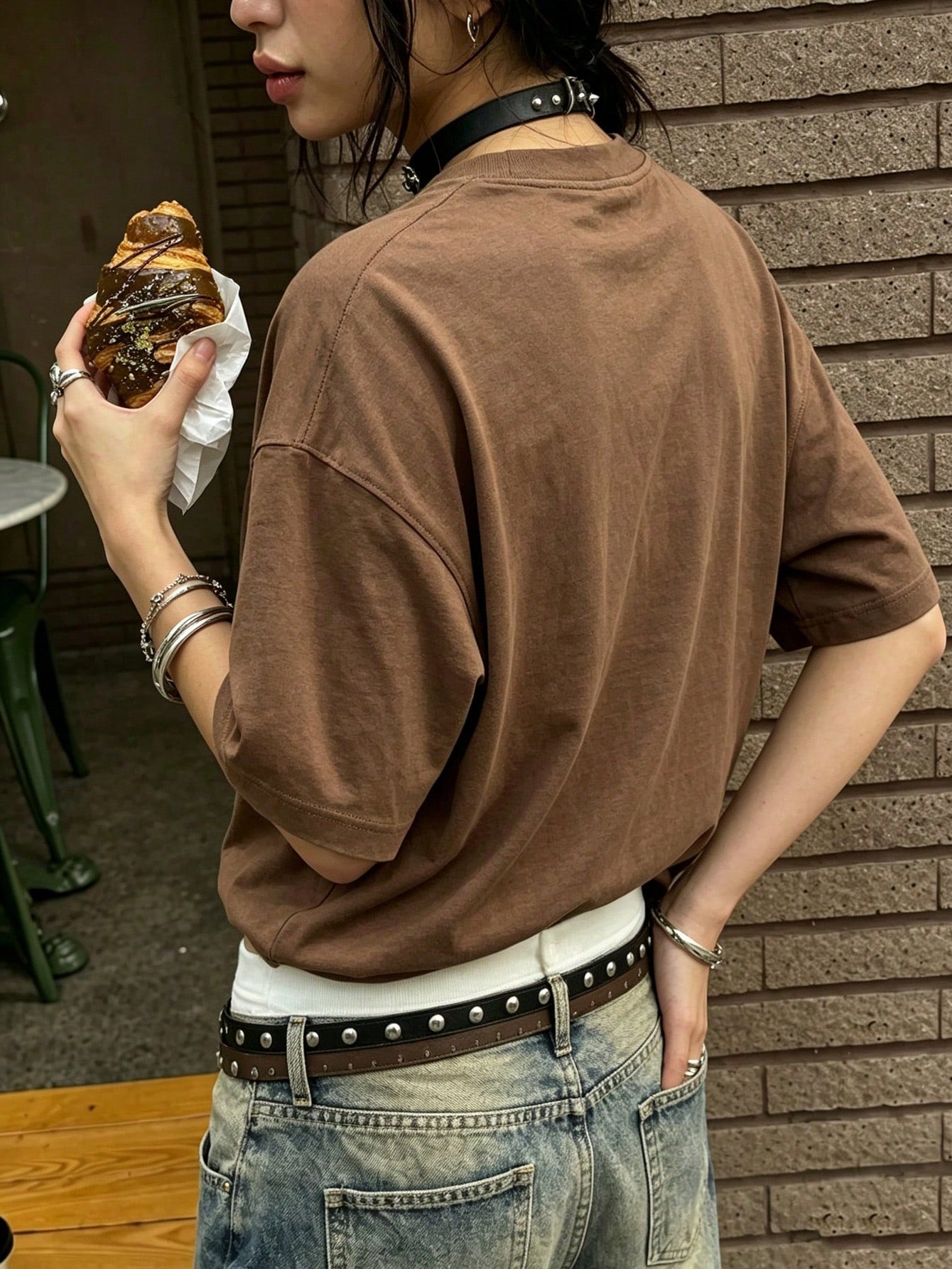 EMERY ROSE Grey Leopard Print Crew Neck Short Sleeve Top, Casual And Comfortable Spring/Summer Style