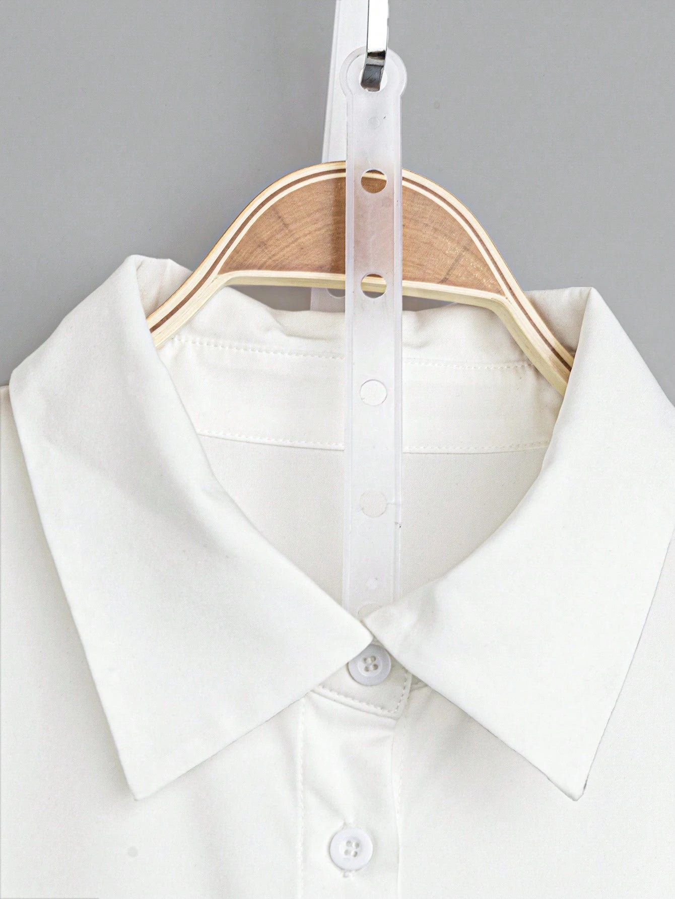 EMERY ROSE Plus Frill Trim Flounce Sleeve High Low Hem Shirt Fall