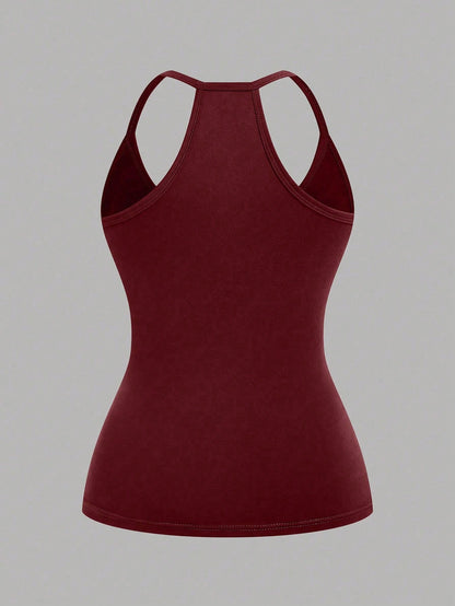 EMERY ROSE Plus Size Casual V-Neck Sport 3 PiecesCombo Tank Top Set
