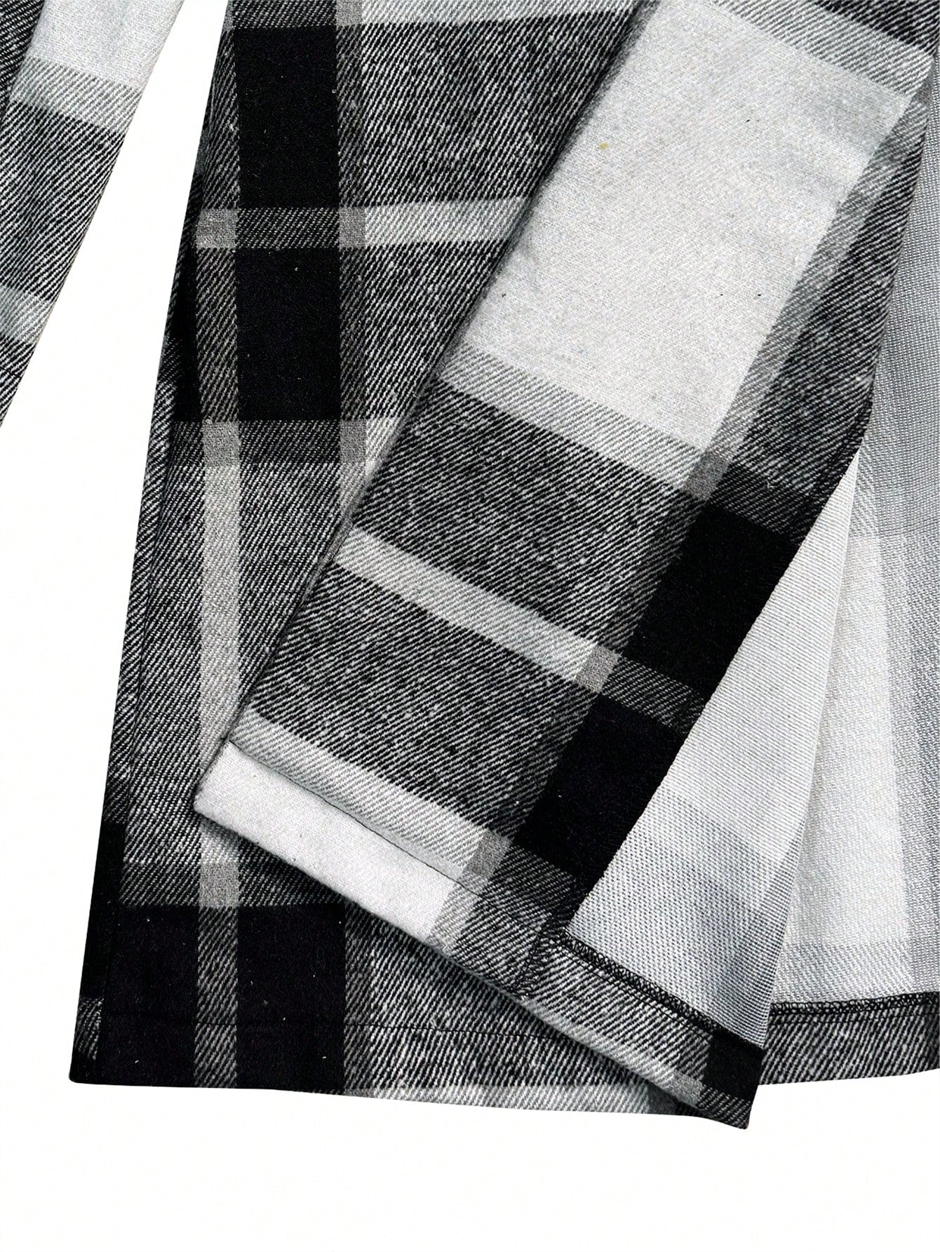 EMERY ROSE Plus Size Plaid Casual Jacket, Autumn & Winter Fall Cloth For Women