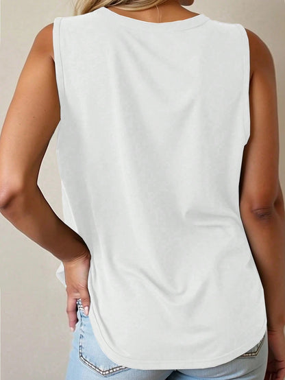 EMERY ROSE Plus Size Women Heart Pattern Casual Versatile Daily Wear Top