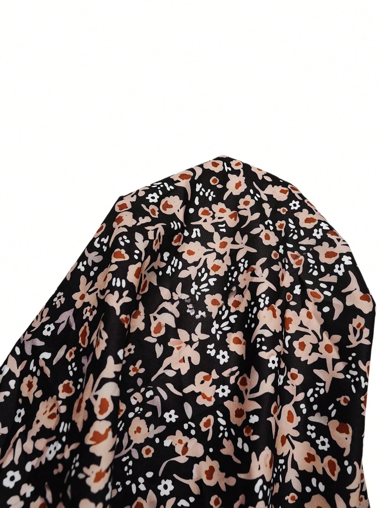 EMERY ROSE Plus Size Women's Floral Print Pleated Casual Versatile Daily Wear Blouse Fall