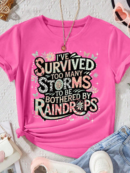 EMERY ROSE Too Many Storms Plus Size Short Sleeved T Shirts