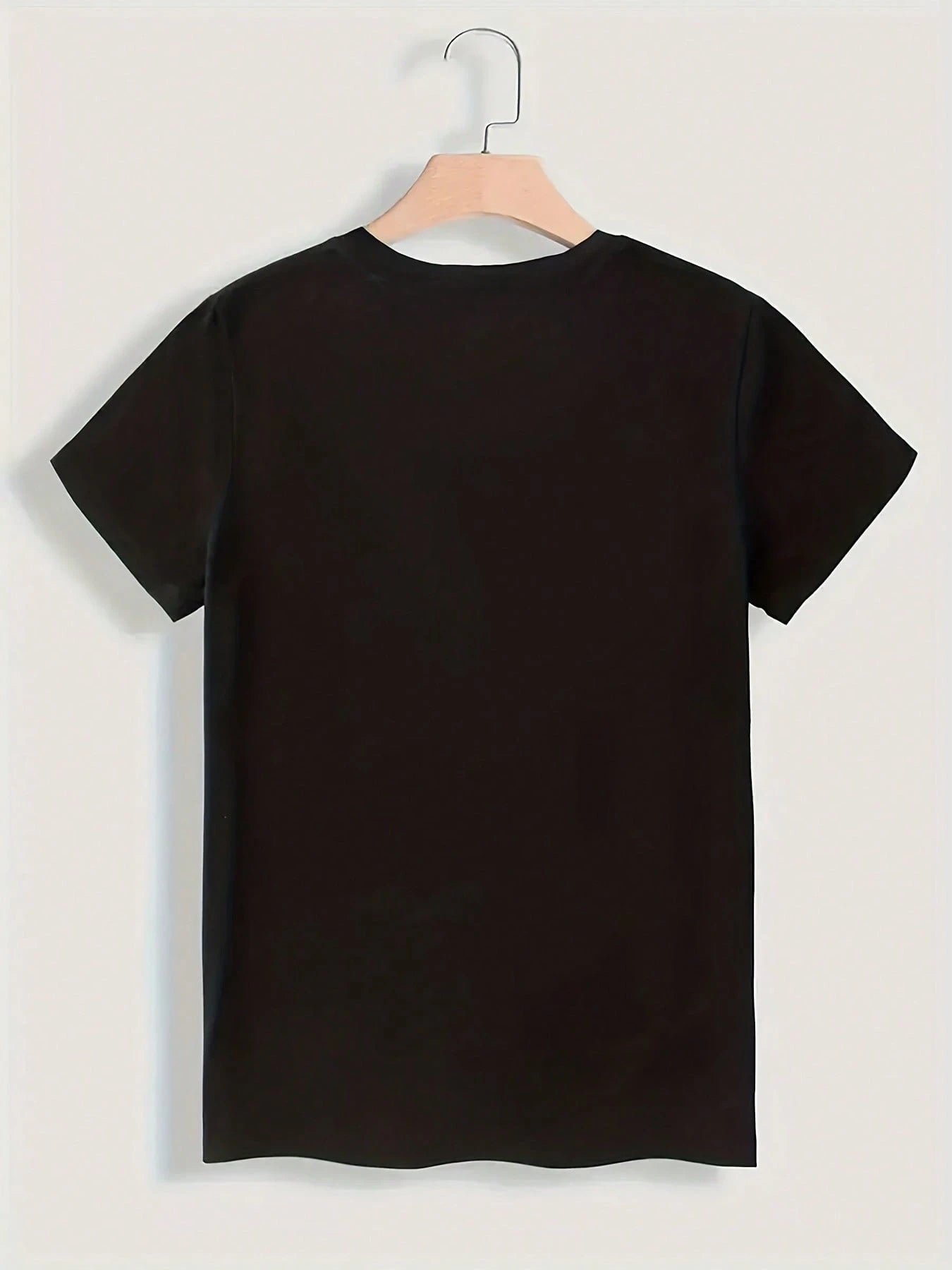 ENERGY BIG VIRGO Print Oversized T-Shirt, Short Sleeve Round Neck Casual Top, Suitable For Summer And Spring, Women's Clothing- 220g