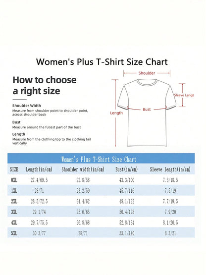 ENERGY BIG VIRGO Print Oversized T-Shirt, Short Sleeve Round Neck Casual Top, Suitable For Summer And Spring, Women's Clothing- 220g
