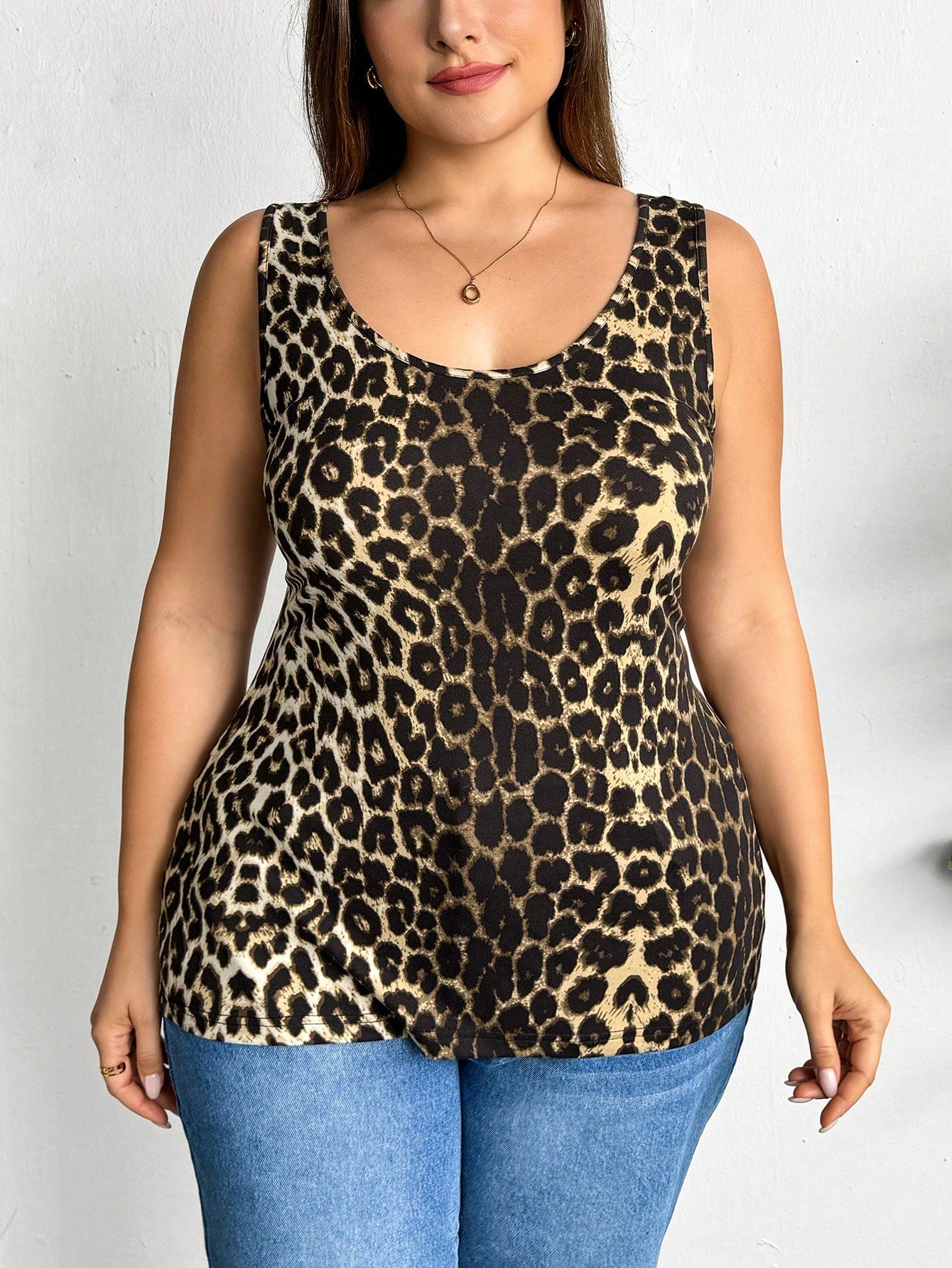Essnce 3pcs/Set Plus Size Women Casual Round Neck Tank Tops