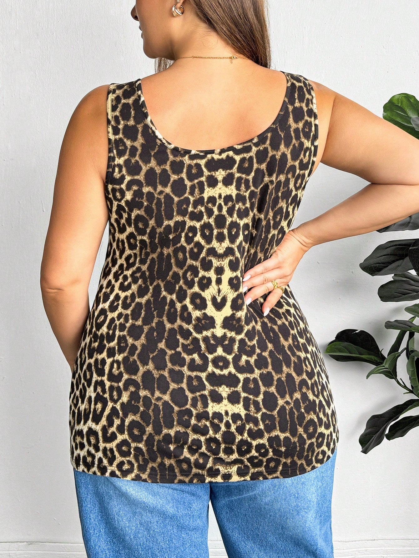 Essnce 3pcs/Set Plus Size Women Casual Round Neck Tank Tops
