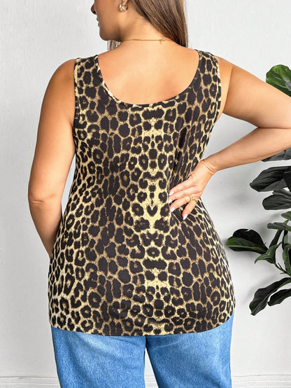 Essnce 3pcs/Set Plus Size Women Casual Round Neck Tank Tops