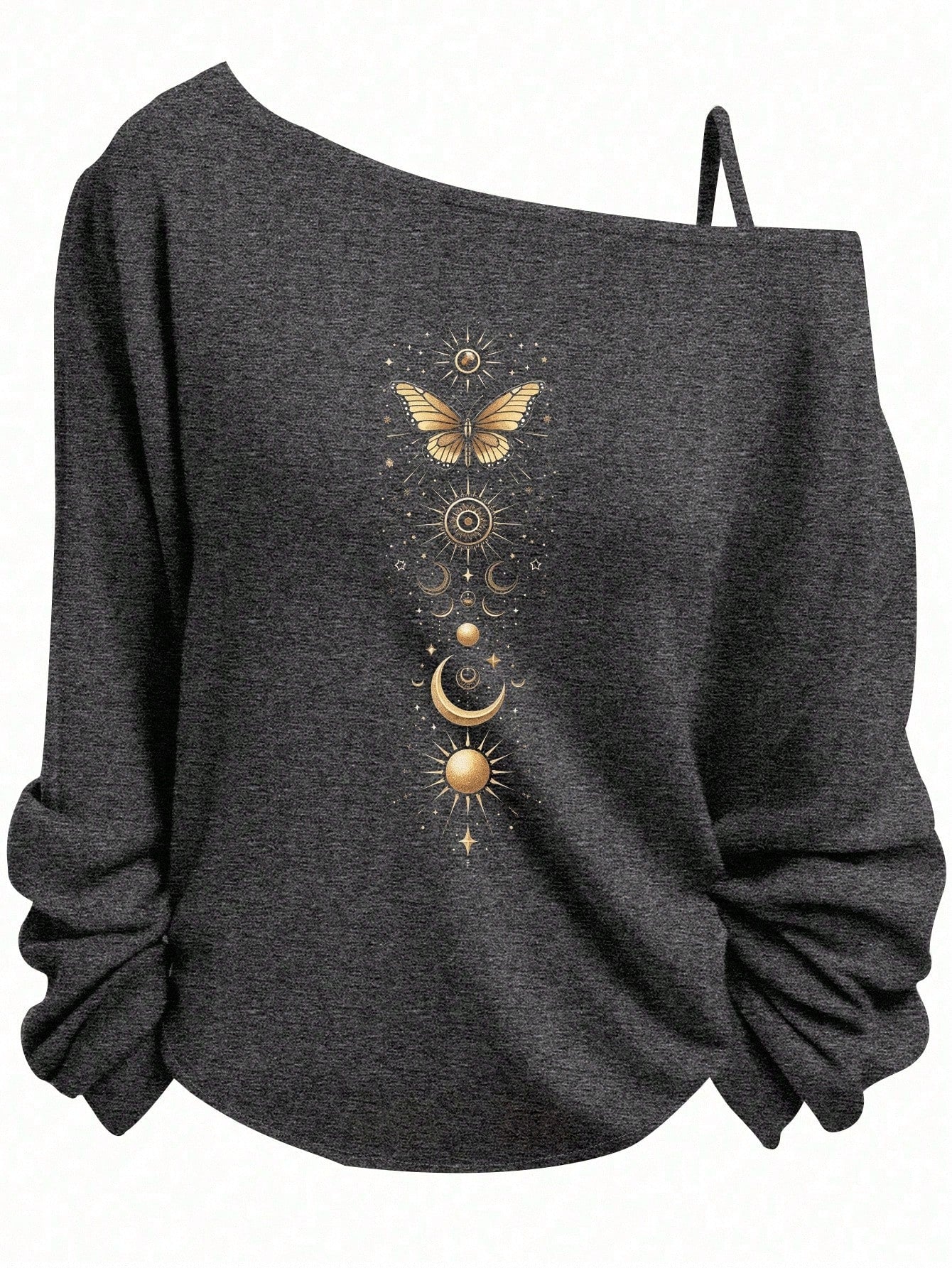 Essnce Plus Size Women Halloween Casual Star, Butterfly, Sun & Moon Graphic Sleeveless Tank Top, Suitable For Fall/Winter