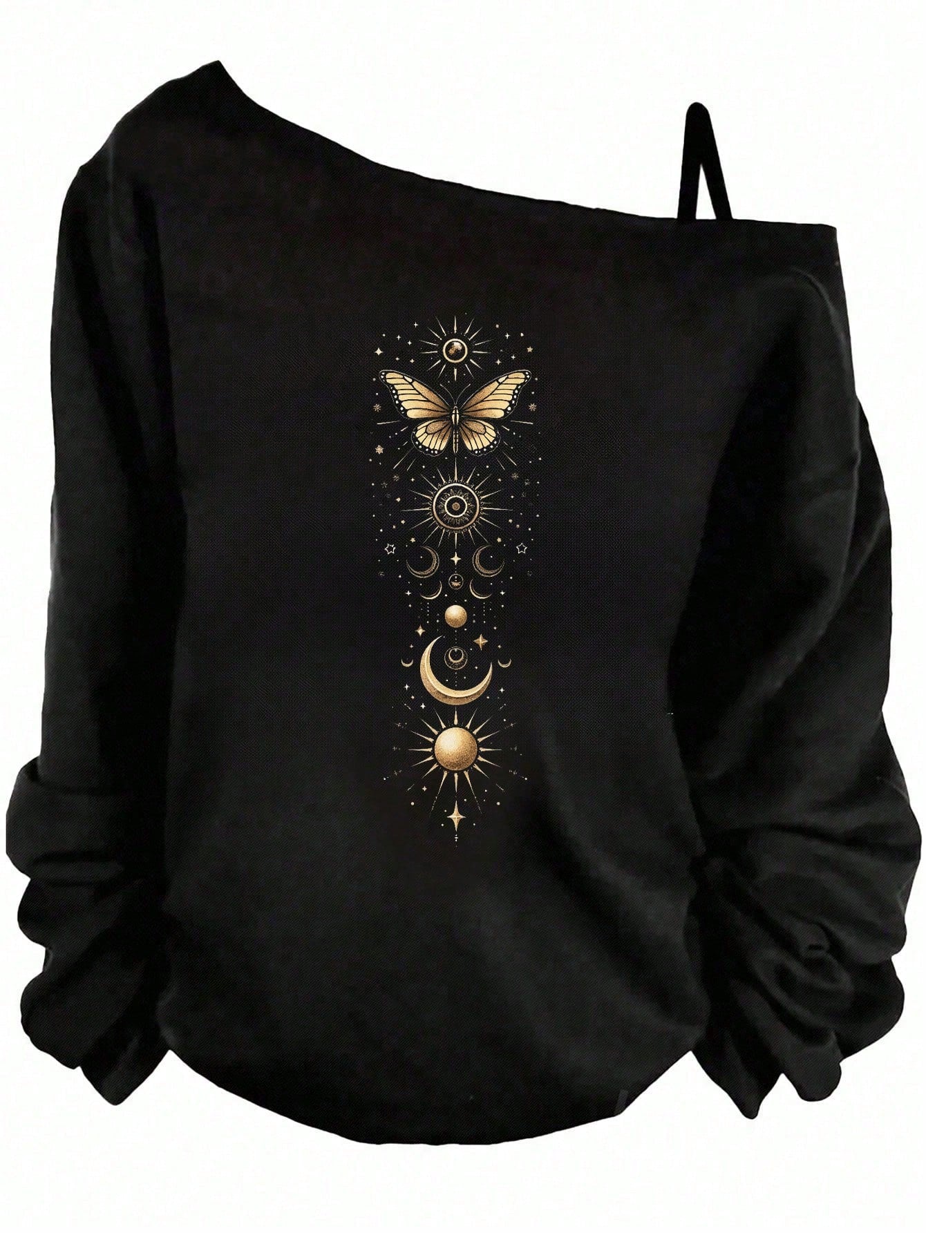 Essnce Plus Size Women Halloween Casual Star, Butterfly, Sun & Moon Graphic Sleeveless Tank Top, Suitable For Fall/Winter