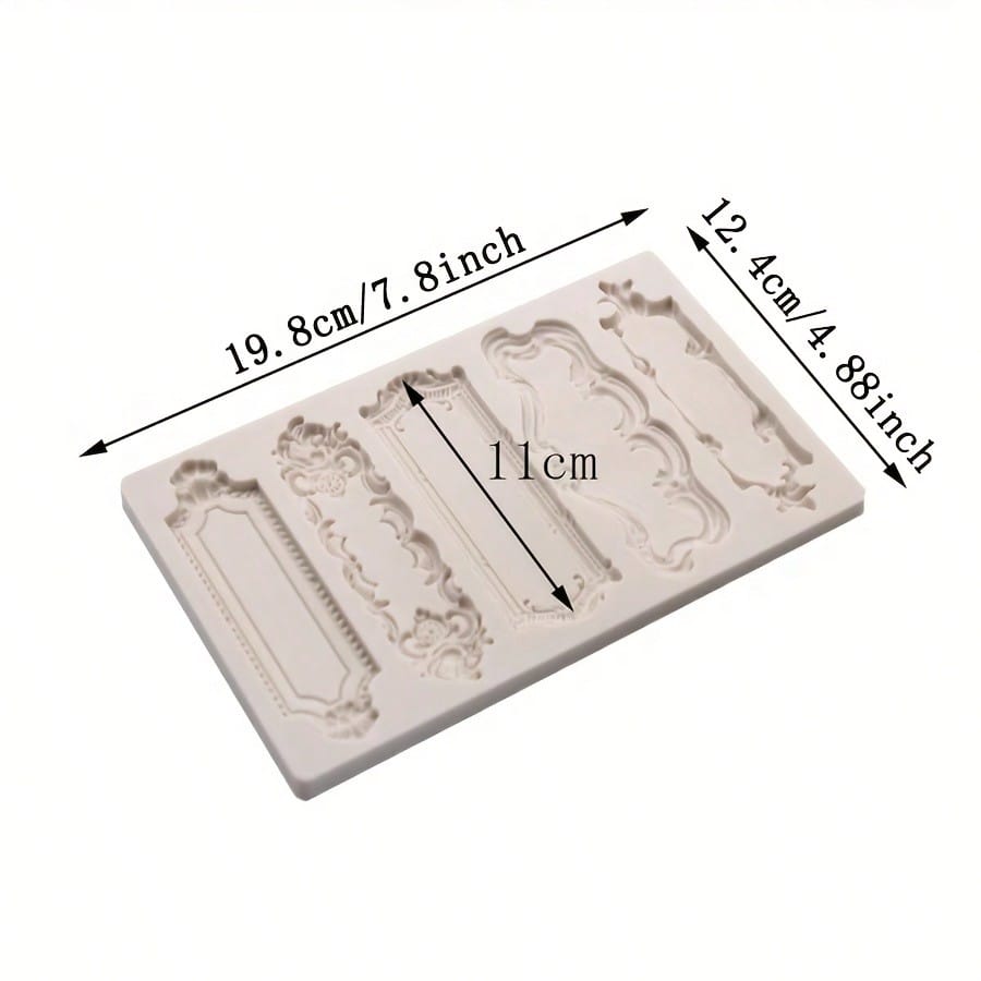 European Retro Creative Texture Frame Mold, Suitable For Shooting Decorative Props, Desktop Resin Accessories, Aromatherapy Candle Paste Props, Aromatherapy Candles, Polymer Production, Soft Material