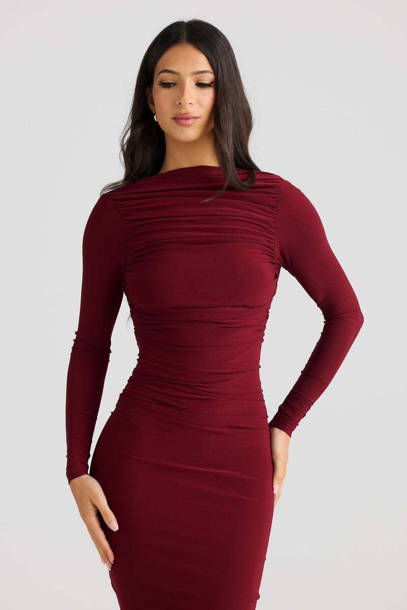Evelyn Dress - Shiraz - SHOPJAUS - JAUS