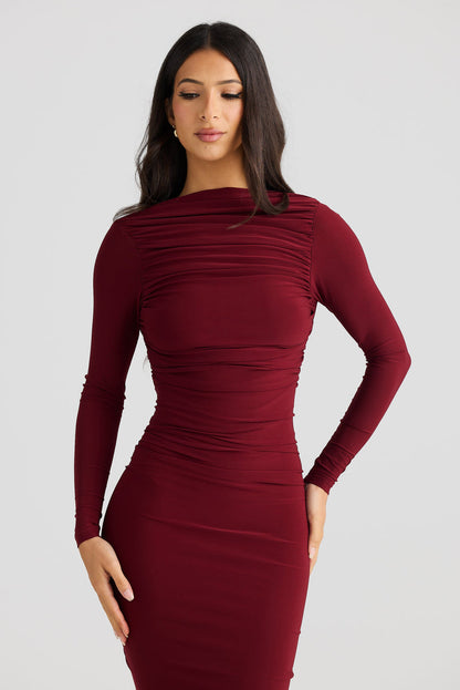 Evelyn Dress - Shiraz - SHOPJAUS - JAUS