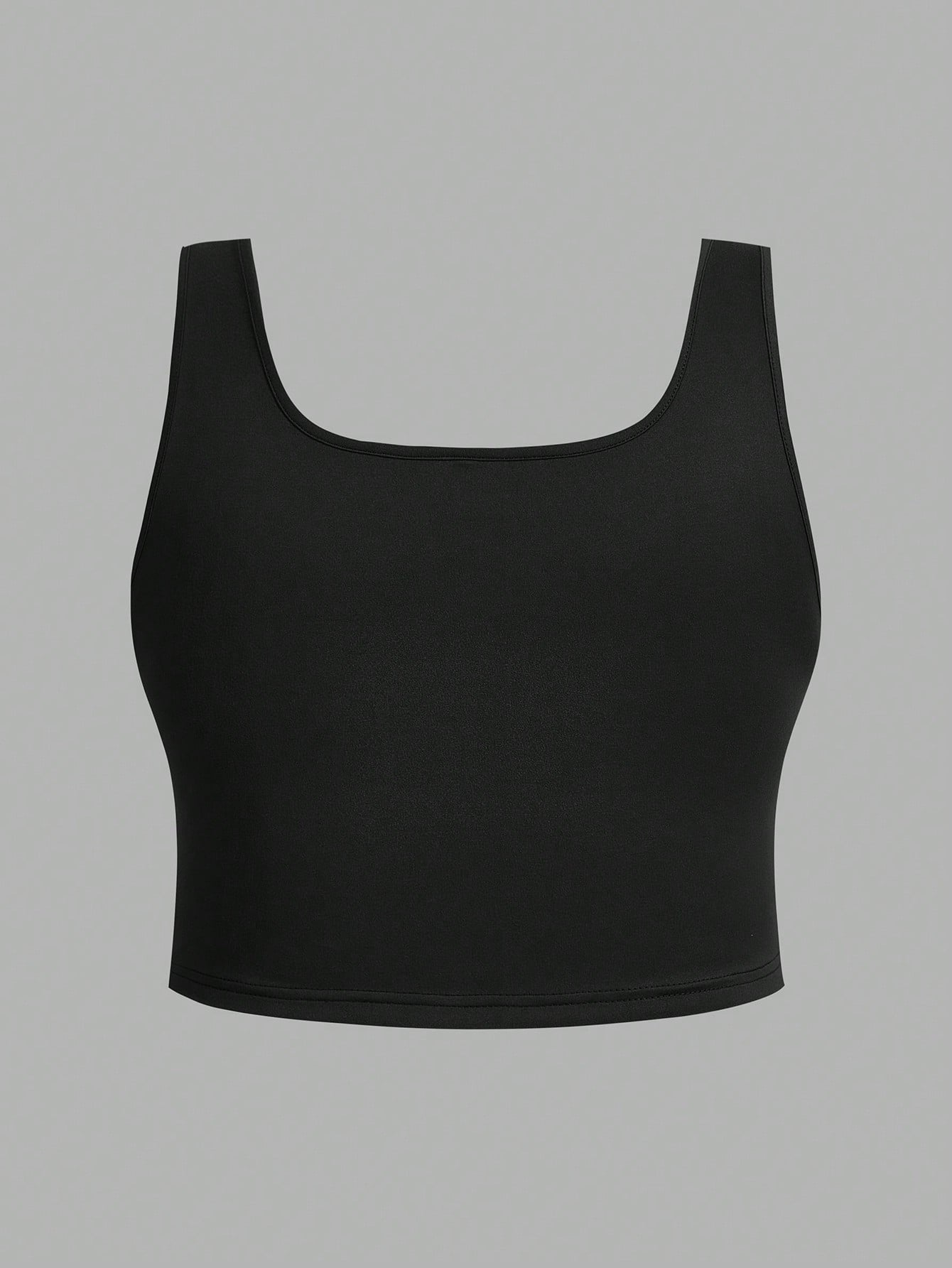 EZwear 3pcs Plus Size Women Casual Round Neck Camisole Tops, Suitable For Summer