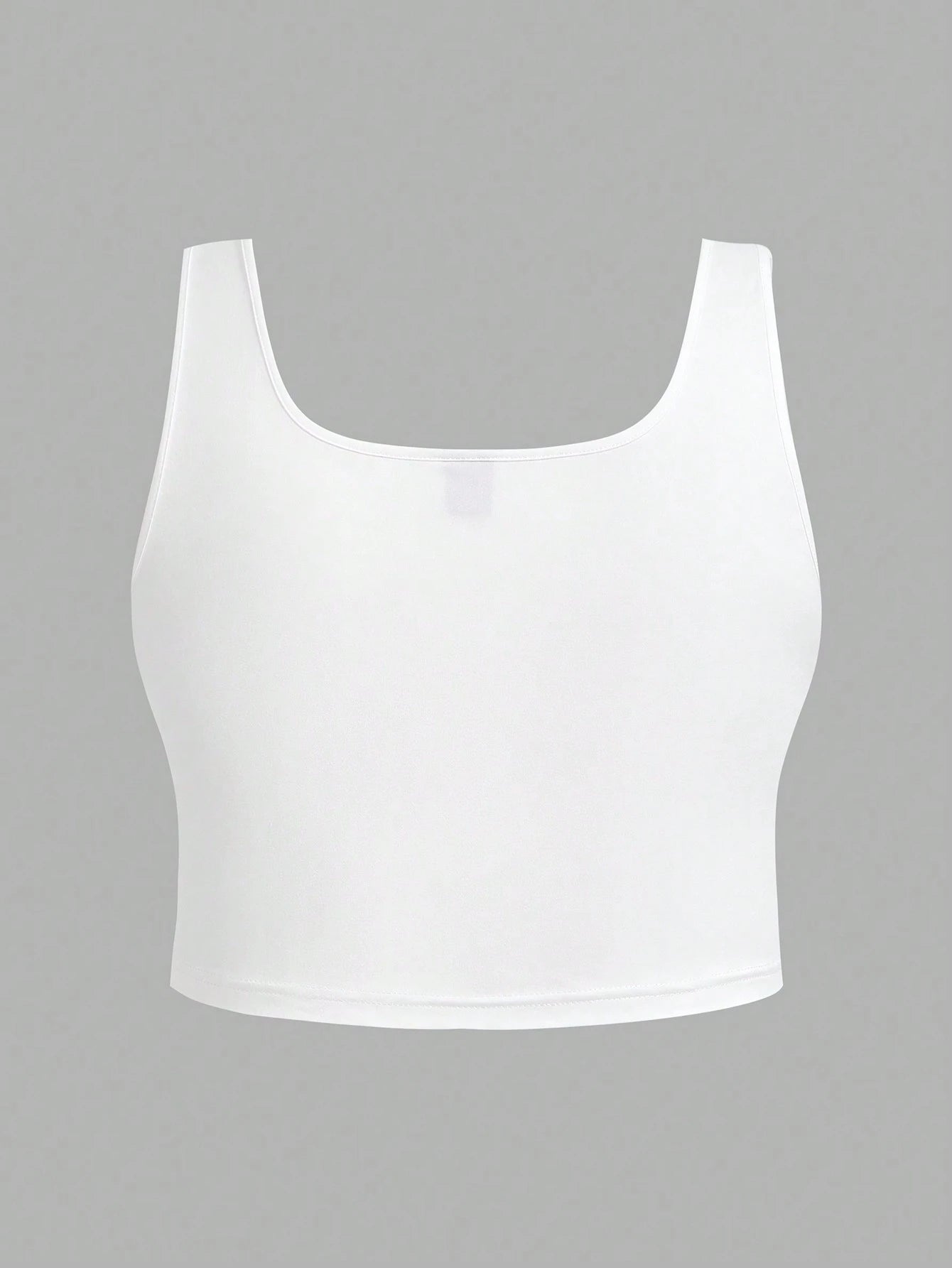 EZwear 3pcs Plus Size Women Casual Round Neck Camisole Tops, Suitable For Summer