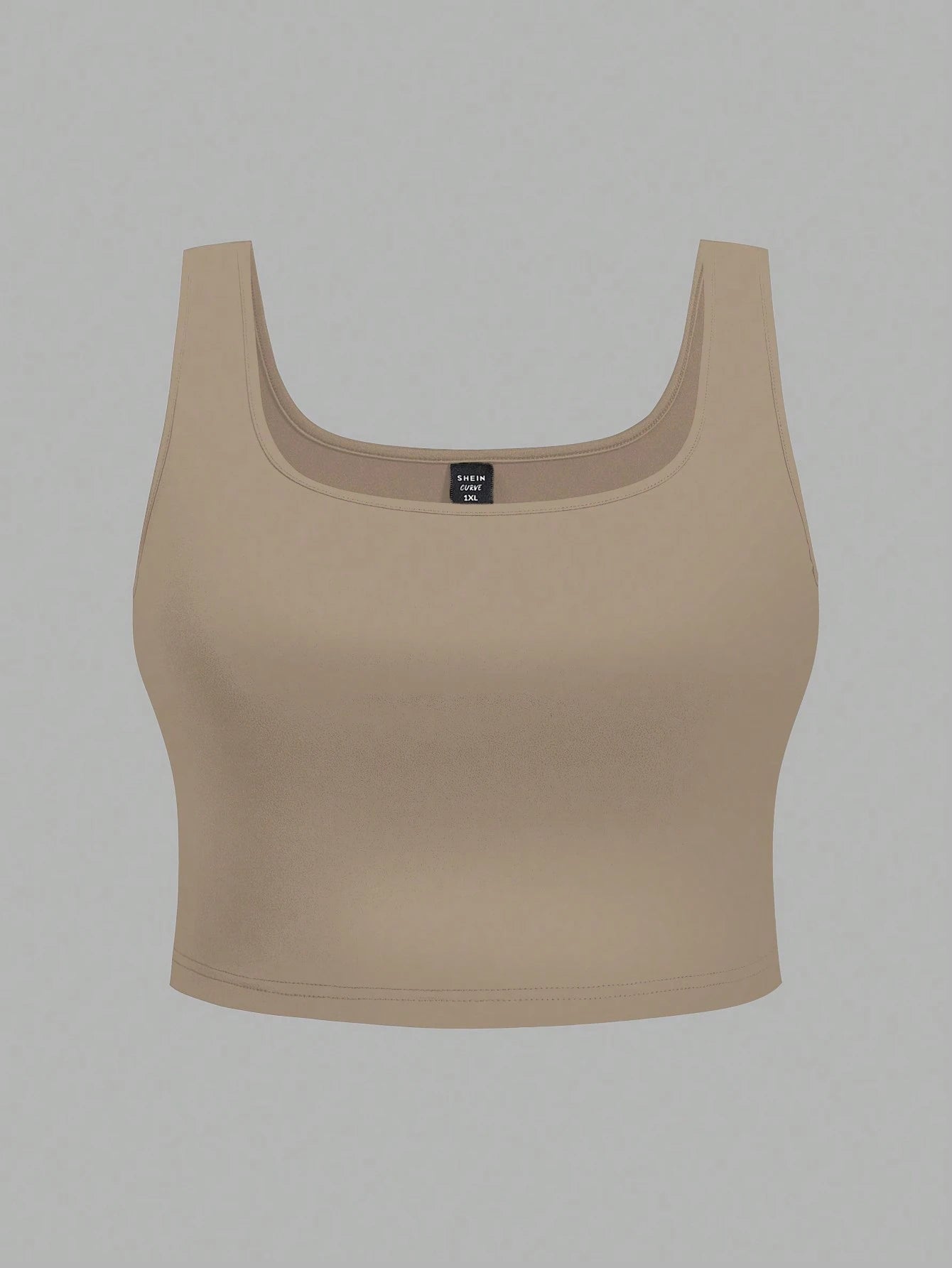 EZwear 3pcs Plus Size Women Casual Round Neck Camisole Tops, Suitable For Summer