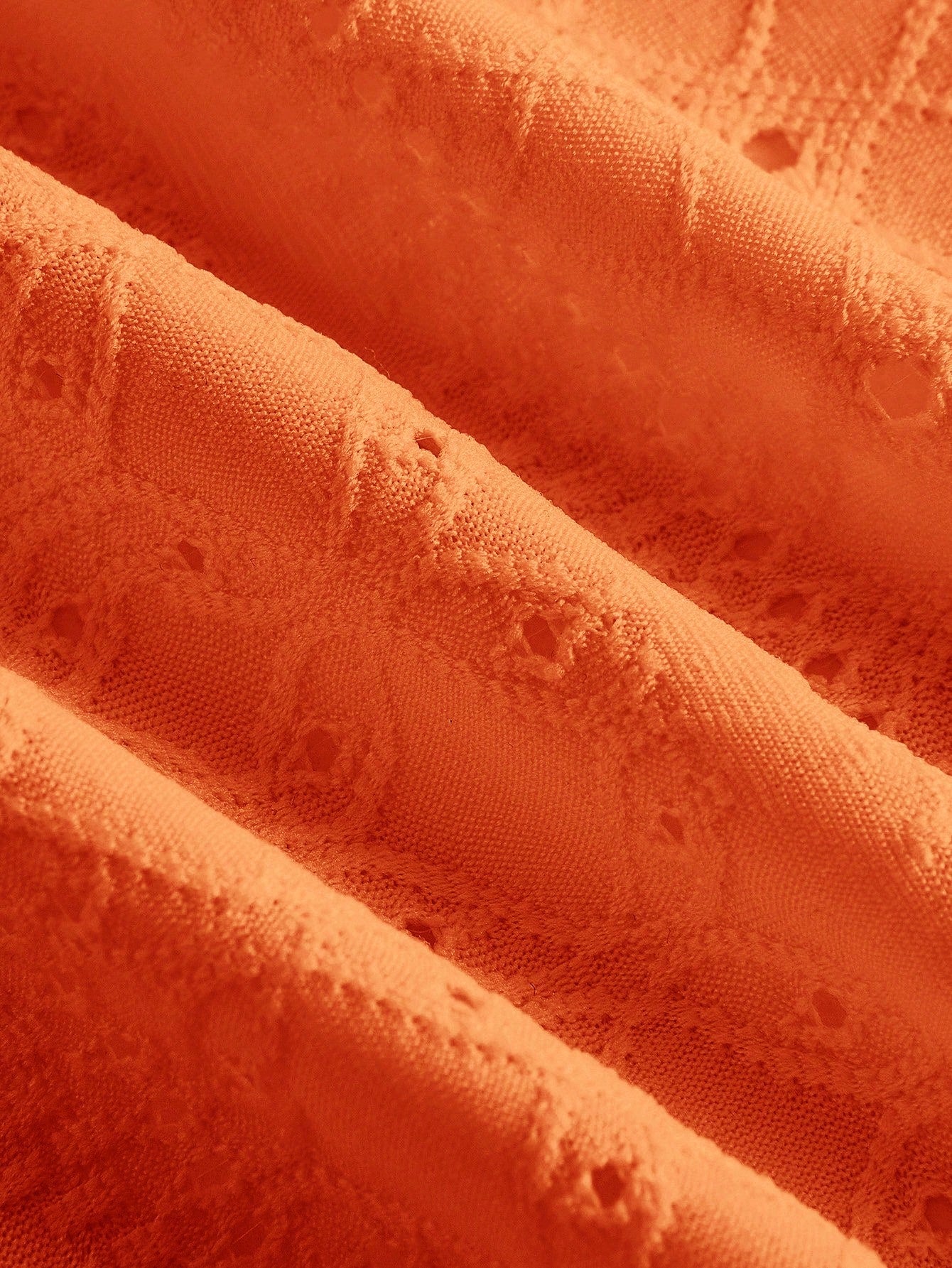 EZwear Plus Size Orange Knit Camisole Top For Women