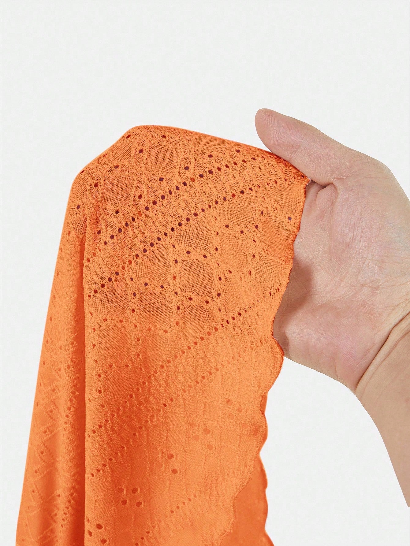 EZwear Plus Size Orange Knit Camisole Top For Women