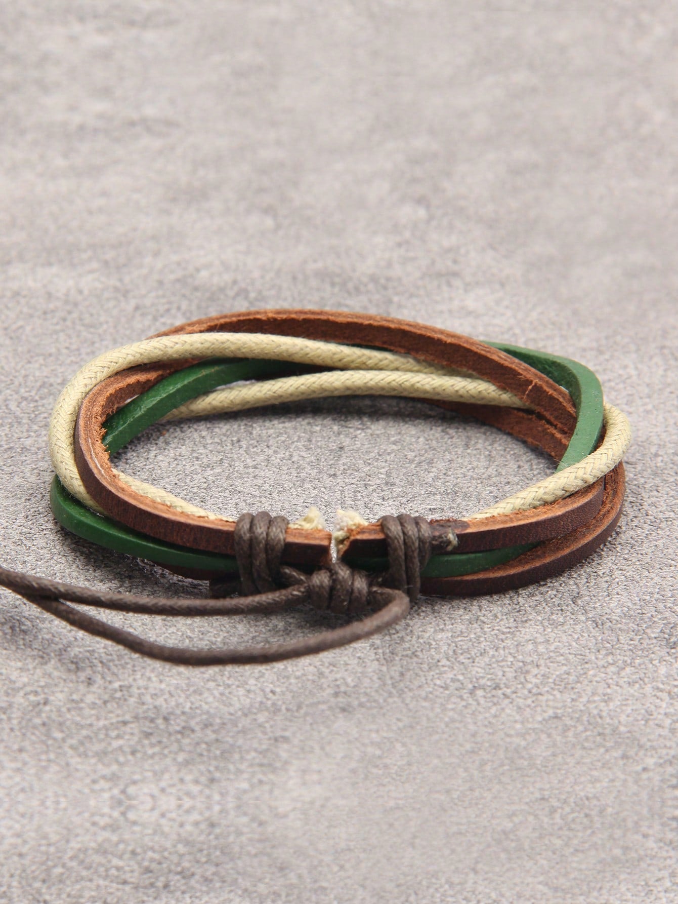 Fashionable and Popular Men Color Block Bracelet PU for Jewelry Gift and for a Stylish Look