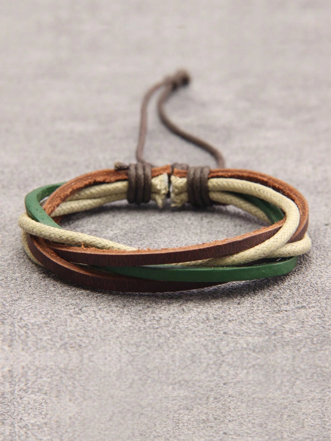 Fashionable and Popular Men Color Block Bracelet PU for Jewelry Gift and for a Stylish Look