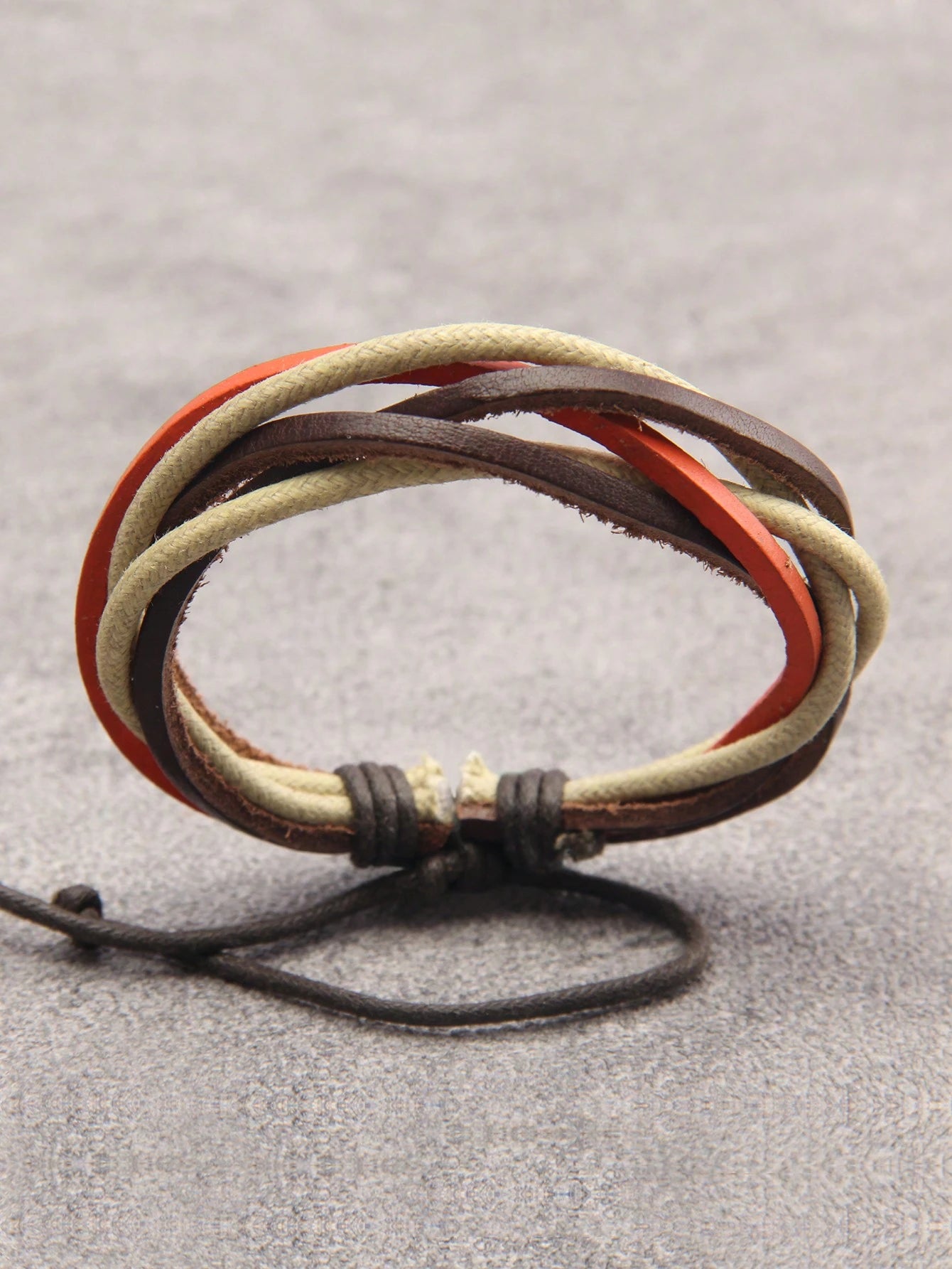 Fashionable and Popular Men Color Block Bracelet PU for Jewelry Gift and for a Stylish Look