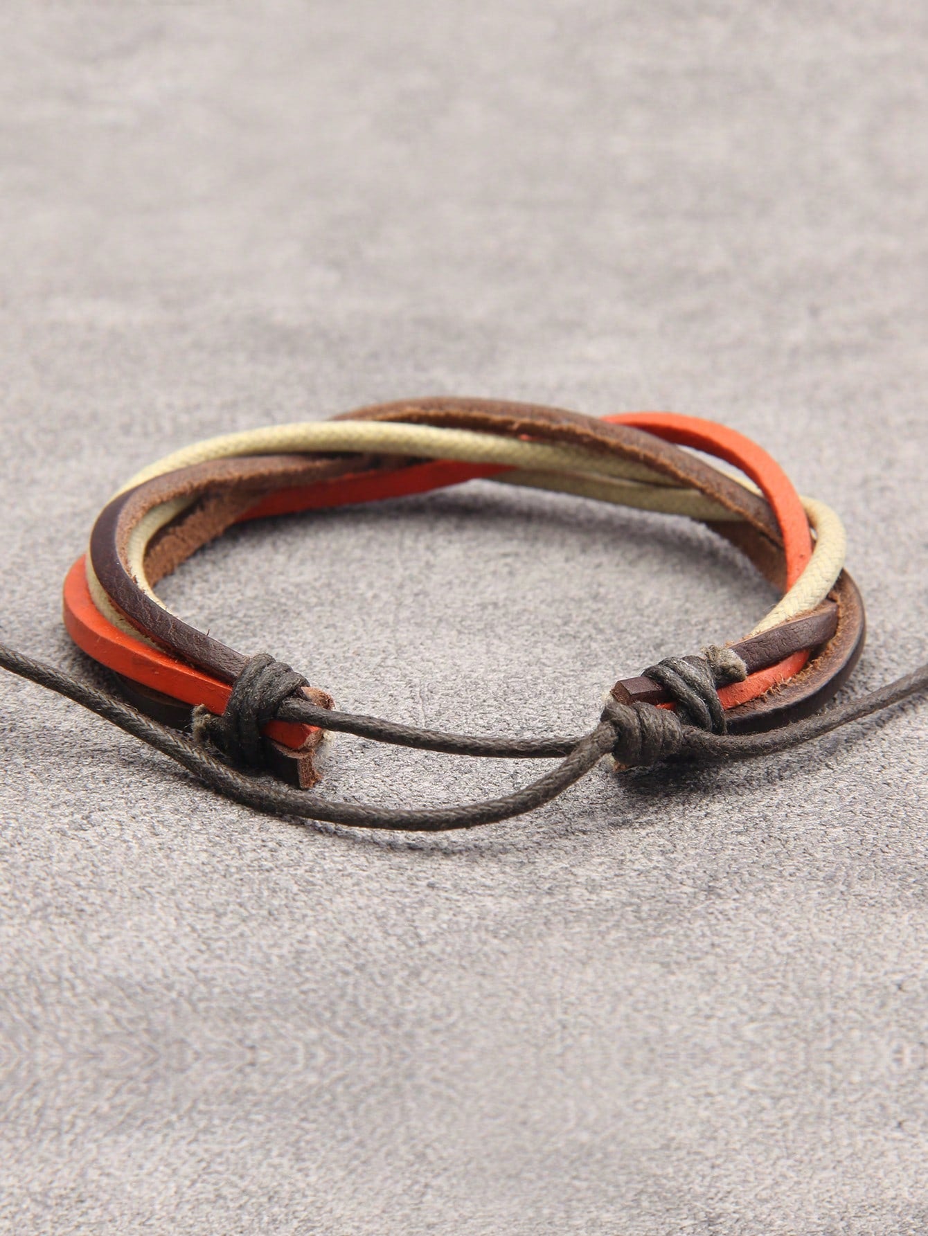 Fashionable and Popular Men Color Block Bracelet PU for Jewelry Gift and for a Stylish Look