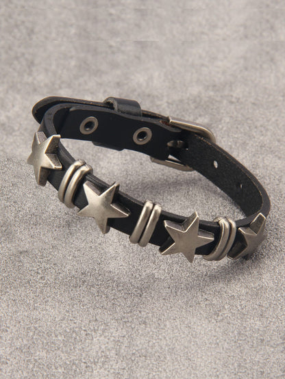 Fashionable and Popular Men Star Decor Bracelet for Jewelry Gift and for a Stylish Look